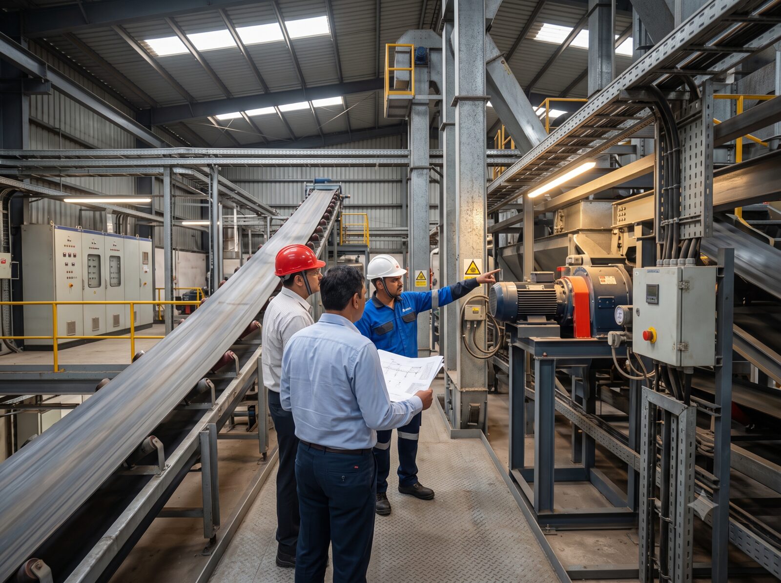 Rise Engineering team walking a client through an active facility installation